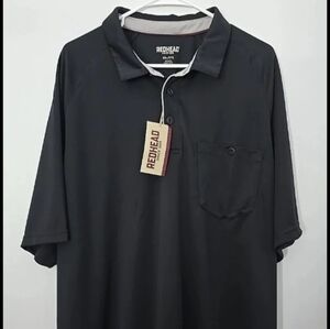 NWT Men's Polo Redhead Pro Series Pocket Work 3XL Black
